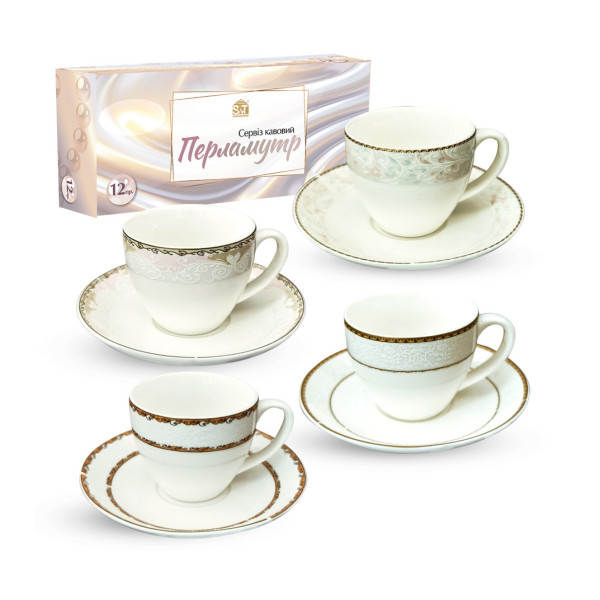 Сервіз кавовий SNT Перламутр 15307 12 предметів