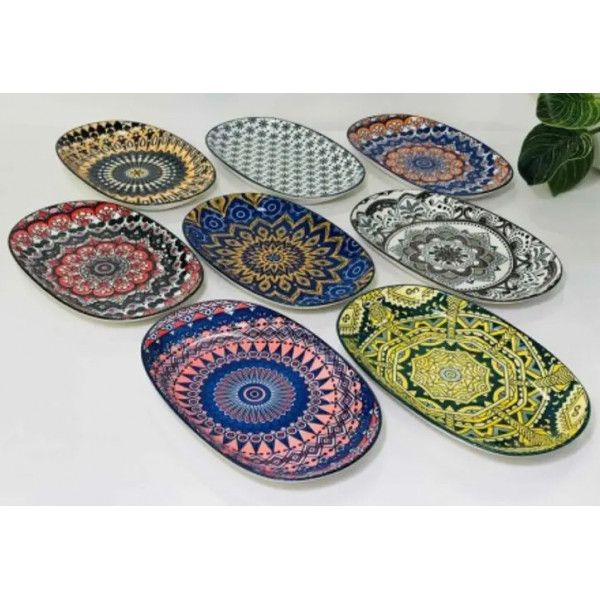 Блюдо овальне Olens Тригір'я 102-609 23.5х15 см