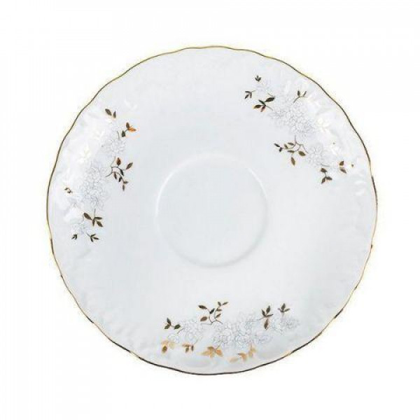 Блюдце під чашку Cmielow White Flower 9705-15-7 15.7 см
