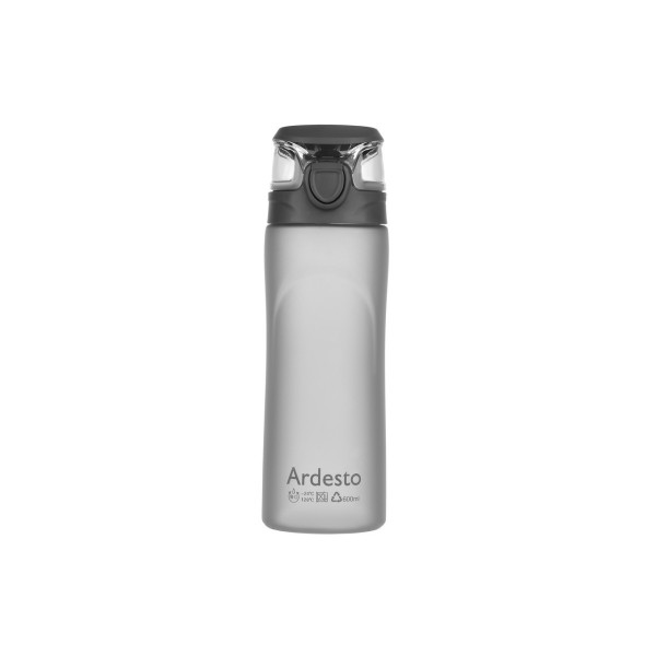 Пляшка для води Ardesto Matte Bottle AR-2205-PGY 600 мл сіра