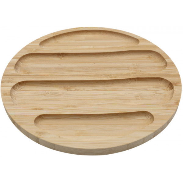 Дошка для подачі страв Eurogold 7112901417 24х24х1.6 см бежева