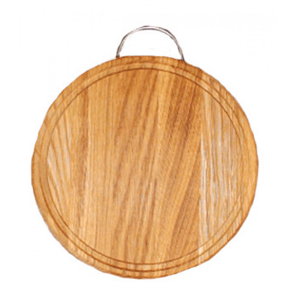 Дошка обробна з кільцем Дерево Карпат Д-8-Дуб 25 см