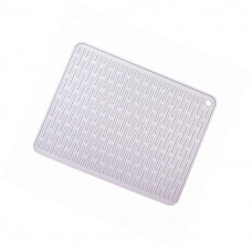 Килимок для сушіння посуду 7939 31х40 см світло-сірий