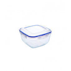 Контейнер квадратний харчовий з кришкою StarsPlast 94067 800 мл