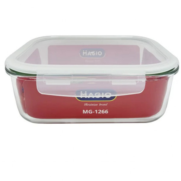 Контейнер харчовий з кришкою Magio MG-1266 2260 мл 25.7х20.7х8.9 см