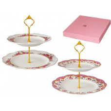 Цукерниця двоярусна SNT Катерина 30847 26.5х20.5 см біла