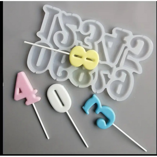 Силіконовий молд для цукерок Empire Цифри EM-7451 16х10 см