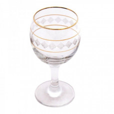 Набір келихів для вина 6 шт 170 мл Bright золота окантовка 22297