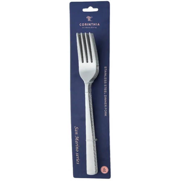 Набір столових вилок Corinthia Napoli CT51-DF6 6 шт сріблястий