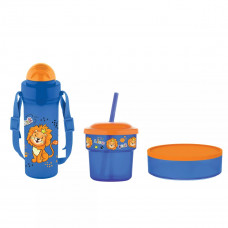 Набір для ланча дитячий Gustо Kai GT-G-712008-blue 3 предмета синій