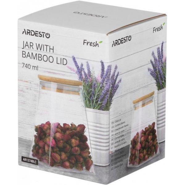 Банку для зберігання Ardesto Fresh Конус AR-1374-BLС 740 мл