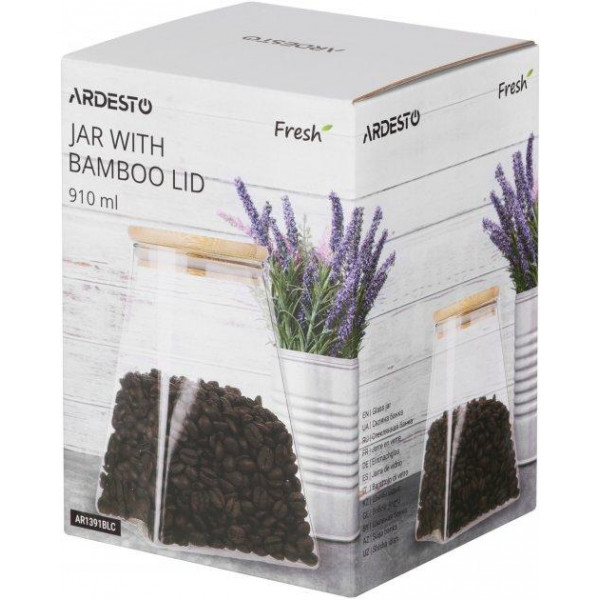 Банку для зберігання Ardesto Fresh Конус AR-1391-BLС 910 мл