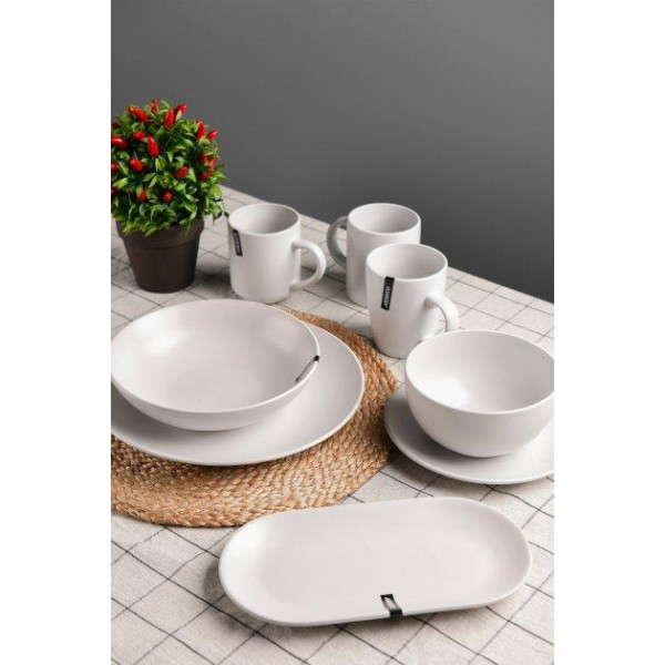 Блюдо Ardesto Bagheria Bright White AR-2925-WGP 25х13 см