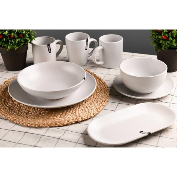 Блюдо Ardesto Bagheria Bright White AR-2925-WGP 25х13 см