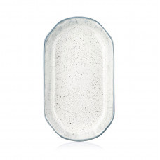 Блюдо овальне Ardesto Siena AR-2925-SW 32х18 см сіре