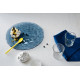 Скляне Блюдо 33 см Diamond Ocean Blue Bormioli Rocco 431260-F-26321990