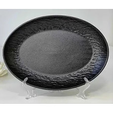 Блюдо для подачі Olens Чорний обеліск 102-683 27.5х17.5х2 см чорне