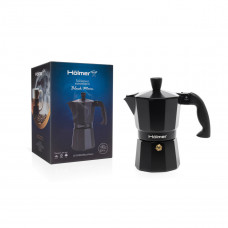 Гейзерна кавоварка Holmer Black Moon CF-0100-B 100 мл чорна