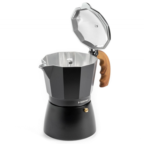Гейзерна кавоварка Holmer Natural CF-0150-BW 3 чашки 150 мл