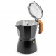 Гейзерна кавоварка Holmer Natural CF-0150-BW 3 чашки 150 мл