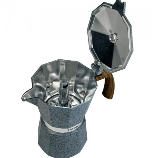 Гейзерна кавоварка Magio MG-1010 150 мл 3 чашки сіра