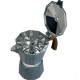 Гейзерна кавоварка Magio MG-1010 150 мл 3 чашки сіра