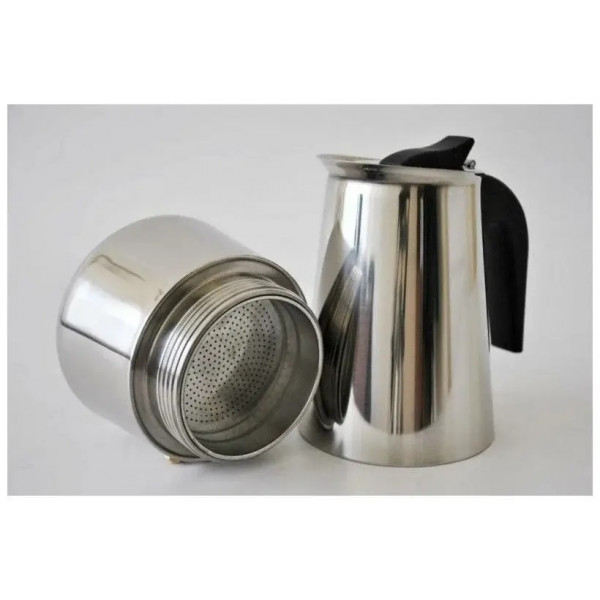 Гейзерна кавоварка Rainstahl RS-СM-8800-09 450 мл 9 чашок срібляста
