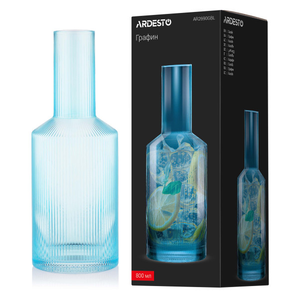 Графін Ardesto AR2690GBL 800 мл блакитний