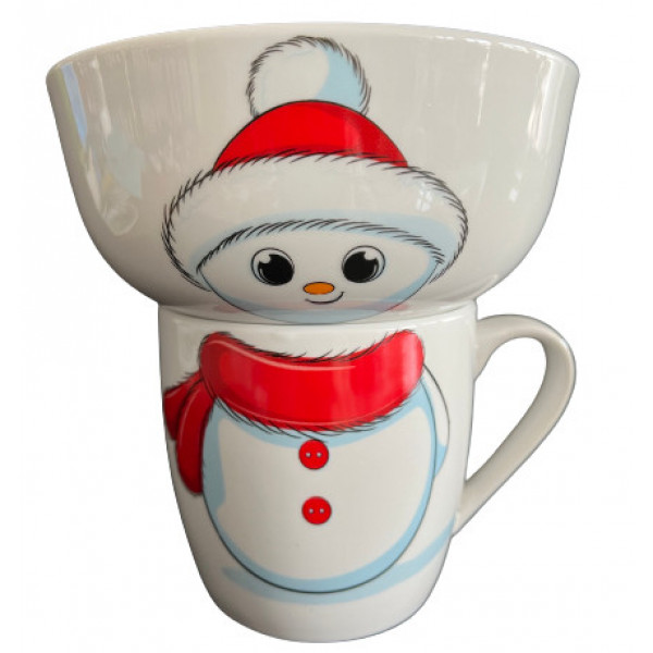 Дитячий набір посуду Limited Edition Snowman YF6040 2 предмети