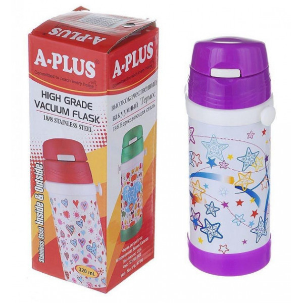 Дитячий термос A-Plus AP-1776-purple 320 мл фіолетовий