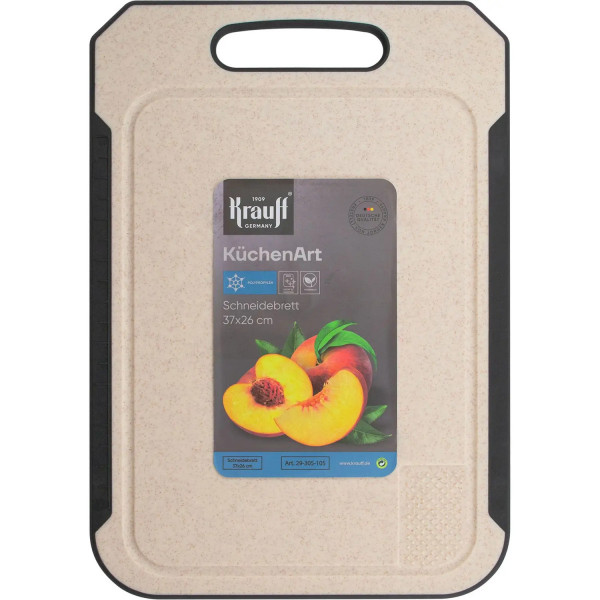 Дошка кухонна Krauff KuchenArt 29-305-105 37х26х0.8 см бежева