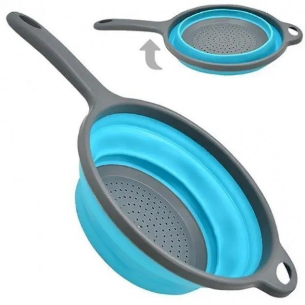Друшляк складний силіконовий Frico FRU-088-Blue 40.5 см блакитний