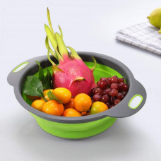 Друшляк складний силіконовий Frico FRU-089-Green 29.5 см зелений