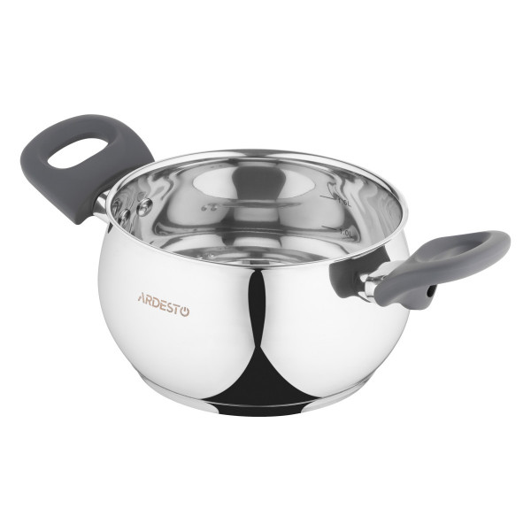 Каструля Ardesto Gemini Cremona AR4322GA 16 см 2.2 л сіра