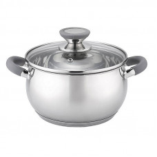 Каструля з кришкою Bohmann BH-2315-16-grey 1.8 л 16 см сіра