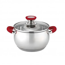 Каструля з кришкою Bohmann BH-2315-16-red 1.8 л 16 см червона