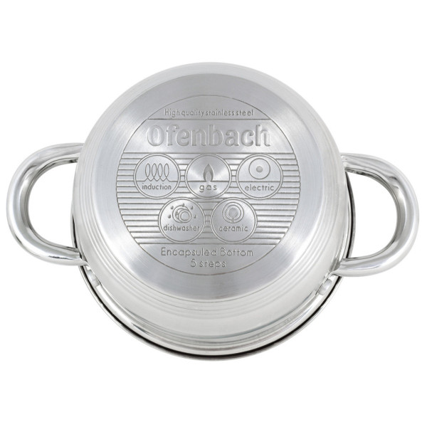 Каструля зі скляною кришкою Ofenbach KM-100511 1.7 л 16 см