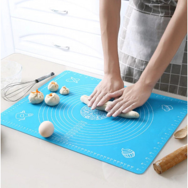 Килимок кондитерський силіконовий Frico FRU-082-Light-blue 59х39 см блакитний