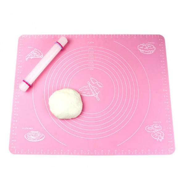 Килимок кондитерський силіконовий Frico FRU-083-Pink 70х50 см рожевий