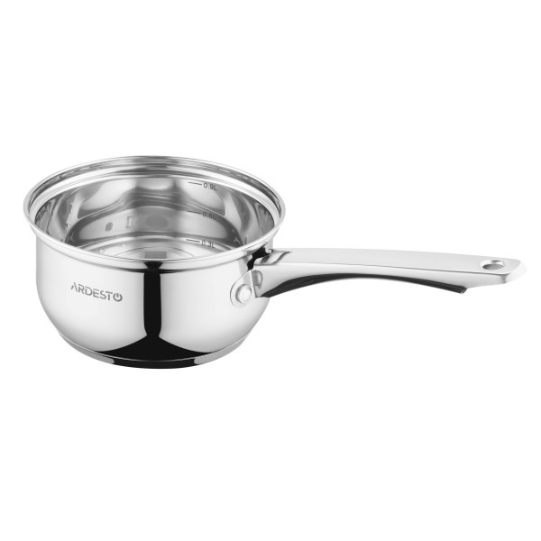 Ківш із скляною кришкою Ardesto Gemini Gourmet AR-1914-GSS 16 см 1.4 л