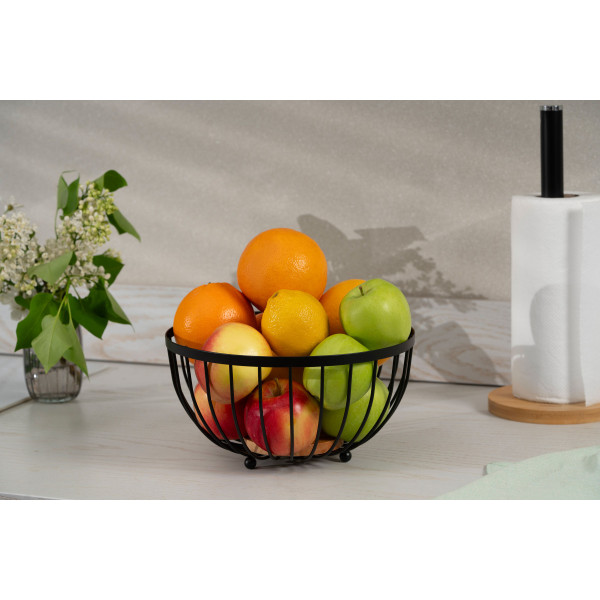 Кошик для фруктів Ardesto Midori AR-0904-B 25х25х13 см чорний