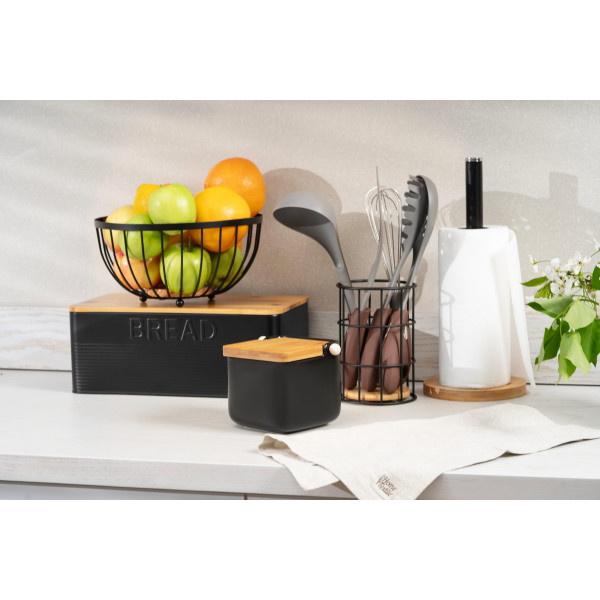 Кошик для фруктів Ardesto Midori AR-0904-B 25х25х13 см чорний