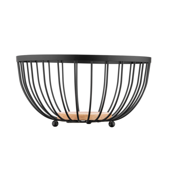 Кошик для фруктів Ardesto Midori AR-0904-B 25х25х13 см чорний