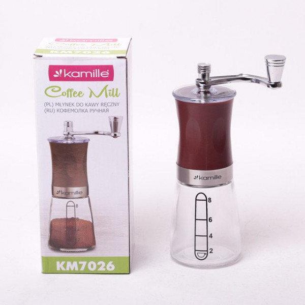 Кавомолка ручна механічна Kamille KM-7026