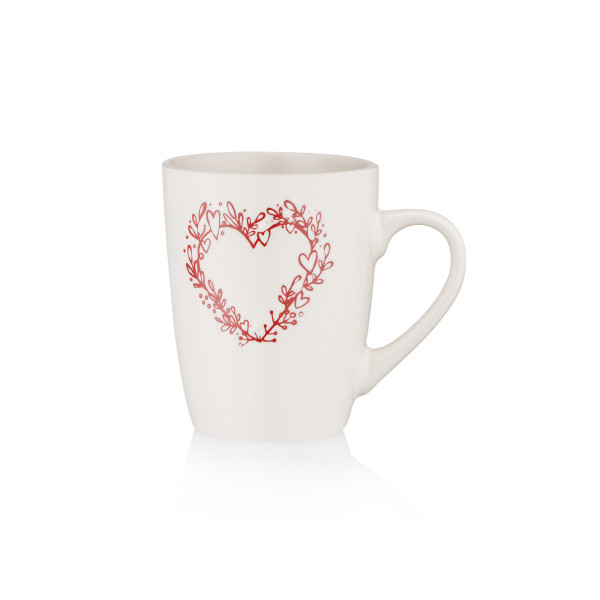 Кружка Ardesto Heart AR3467W 320 мл білий