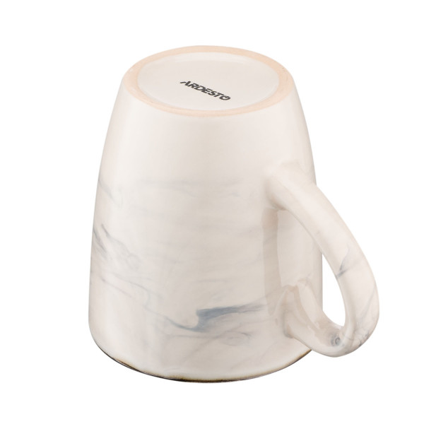 Кружка Ardesto Marmo AR-2939-MRB 360 мл бежевий