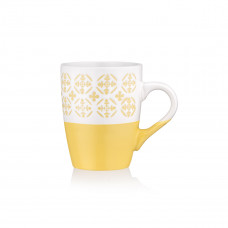 Кружка Ardesto Ornament AR3045YW 320 мл жовтий
