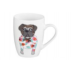 Кружка Ardesto Pug AR-3403 330 мл біла