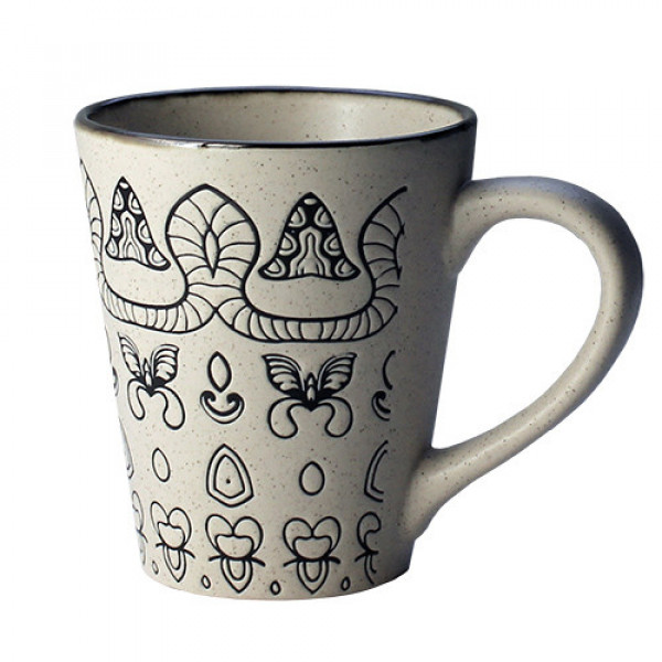 Кружка Losk Butterfly Forest Cream L0420-43B-003-M4 360 мл бежева