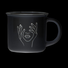 Кружка Vittora Lady in black VT-C-513370 370 мл чорна